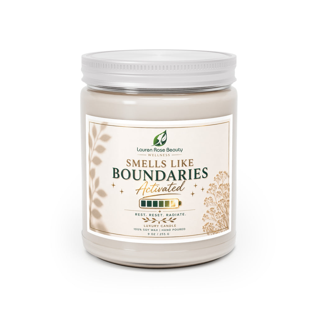 Scented Soy Candles with White Lid, 9oz