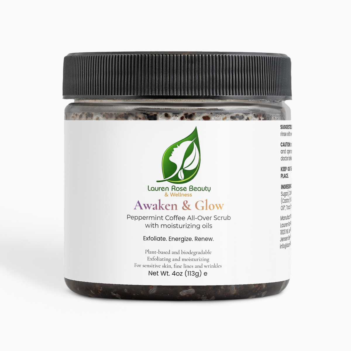 Awaken and Glow Peppermint Coffee Scrub