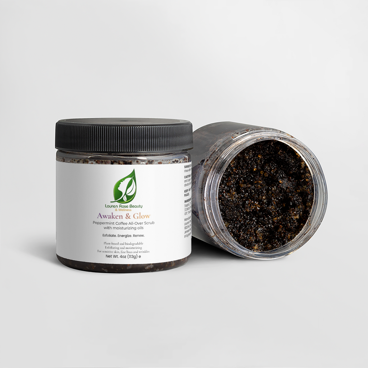 Awaken and Glow Peppermint Coffee Scrub