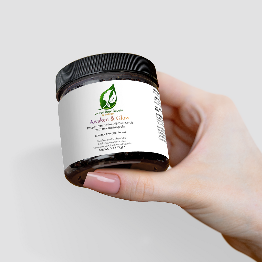 Awaken and Glow Peppermint Coffee Scrub