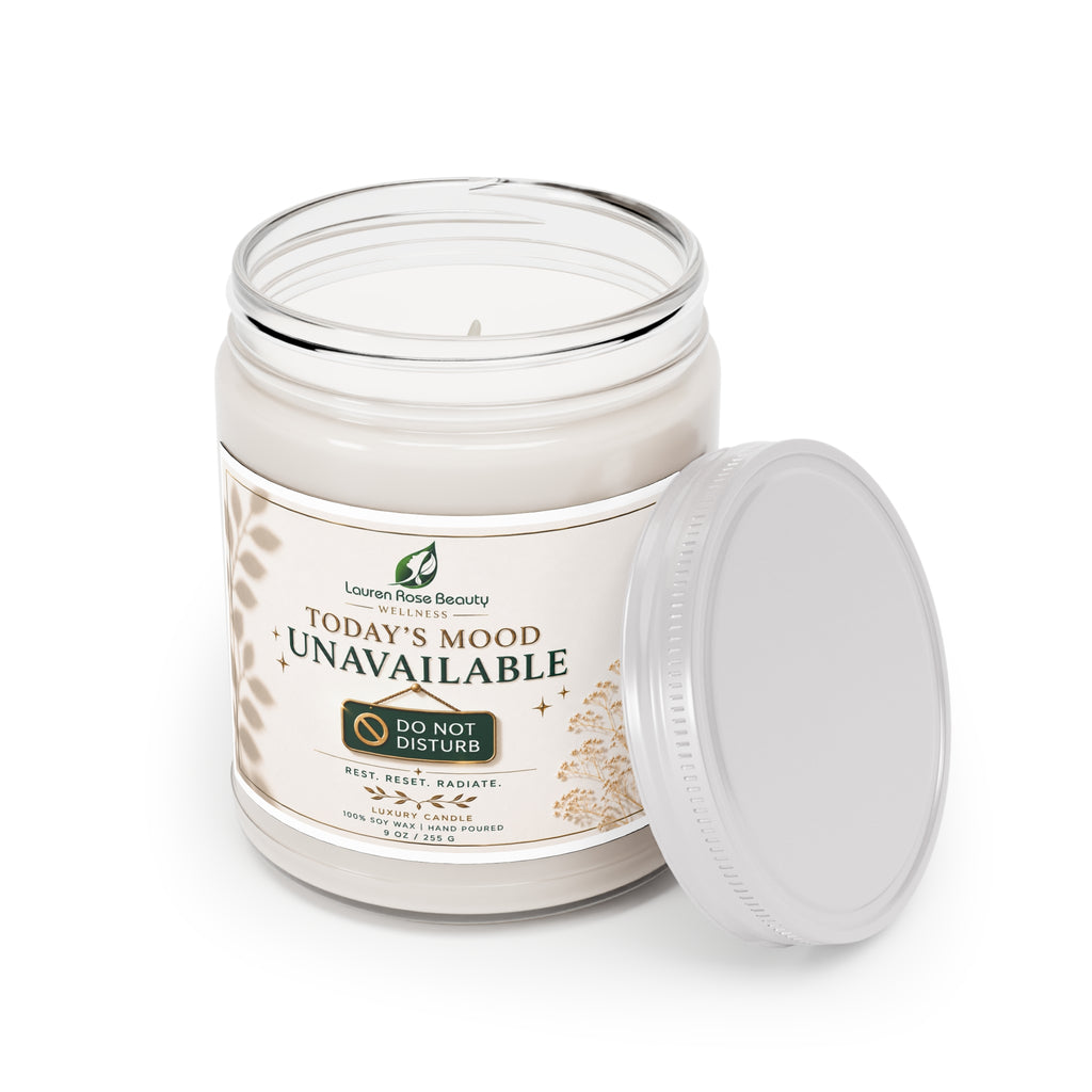 Do Not Disturb Soy Candle — “Today’s Mood: Unavailable” (9 oz)