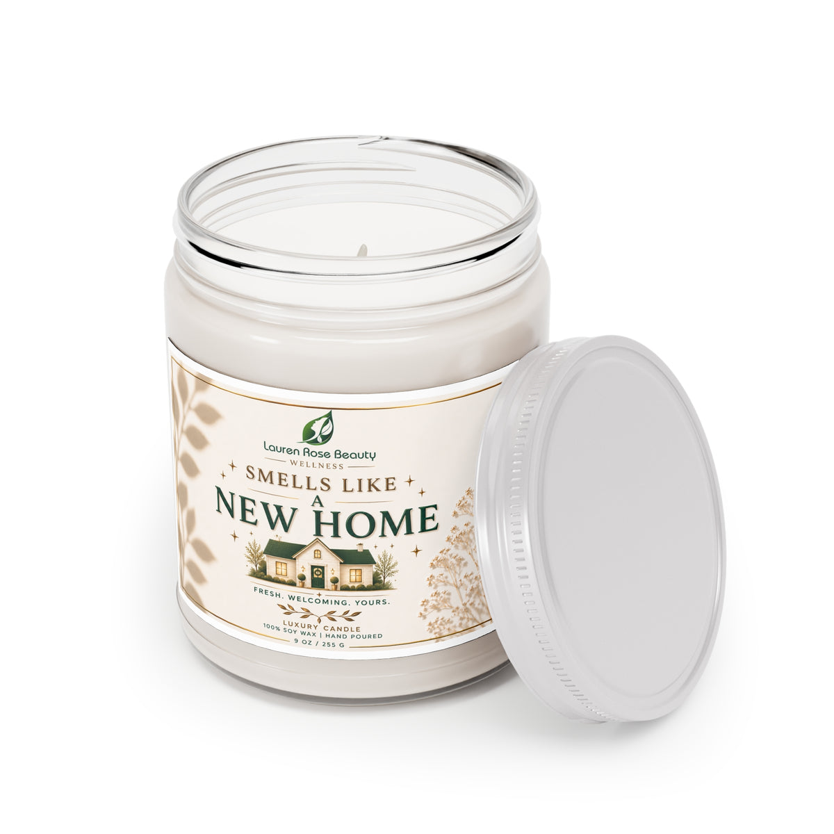 New Home Scented Soy Candle – 9oz "Smells Like New Home" Gift Jar