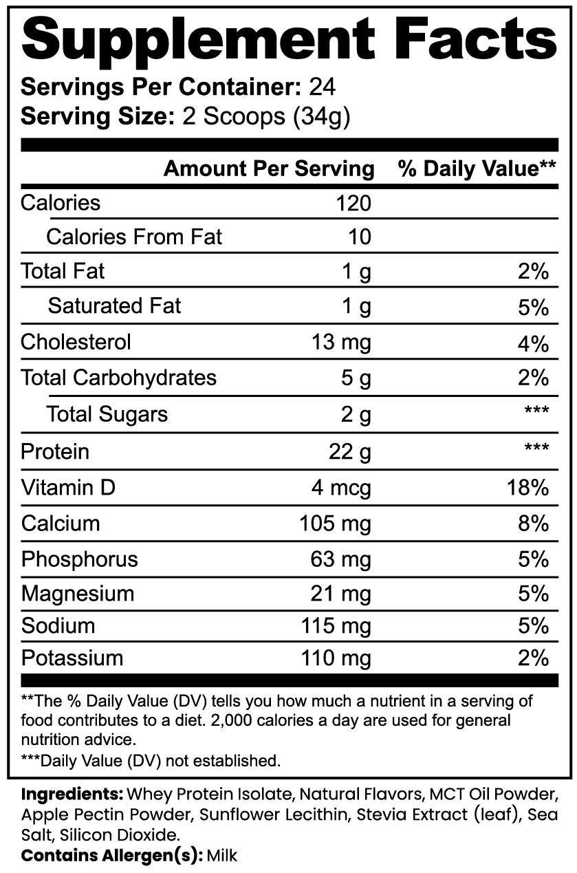Rose Strong Advanced 100% Whey Protein Isolate (Vanilla)