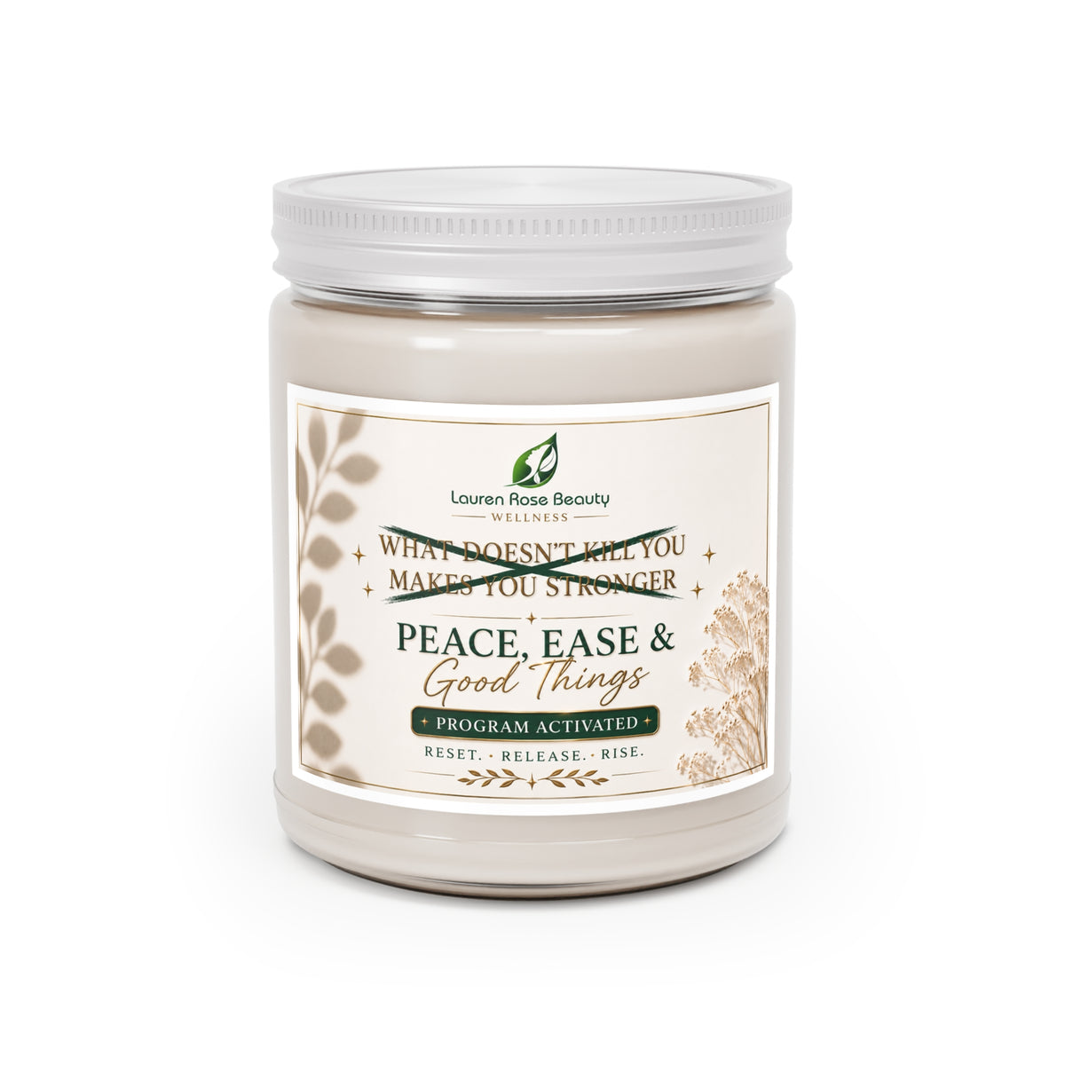 Peace, Ease & Good Things — 9oz Scented Soy Candle
